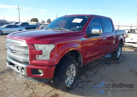 2015 Ford F-150 Platinum z USA, uszkodzony, nr VIN 1FTEW1EG1FFA33756